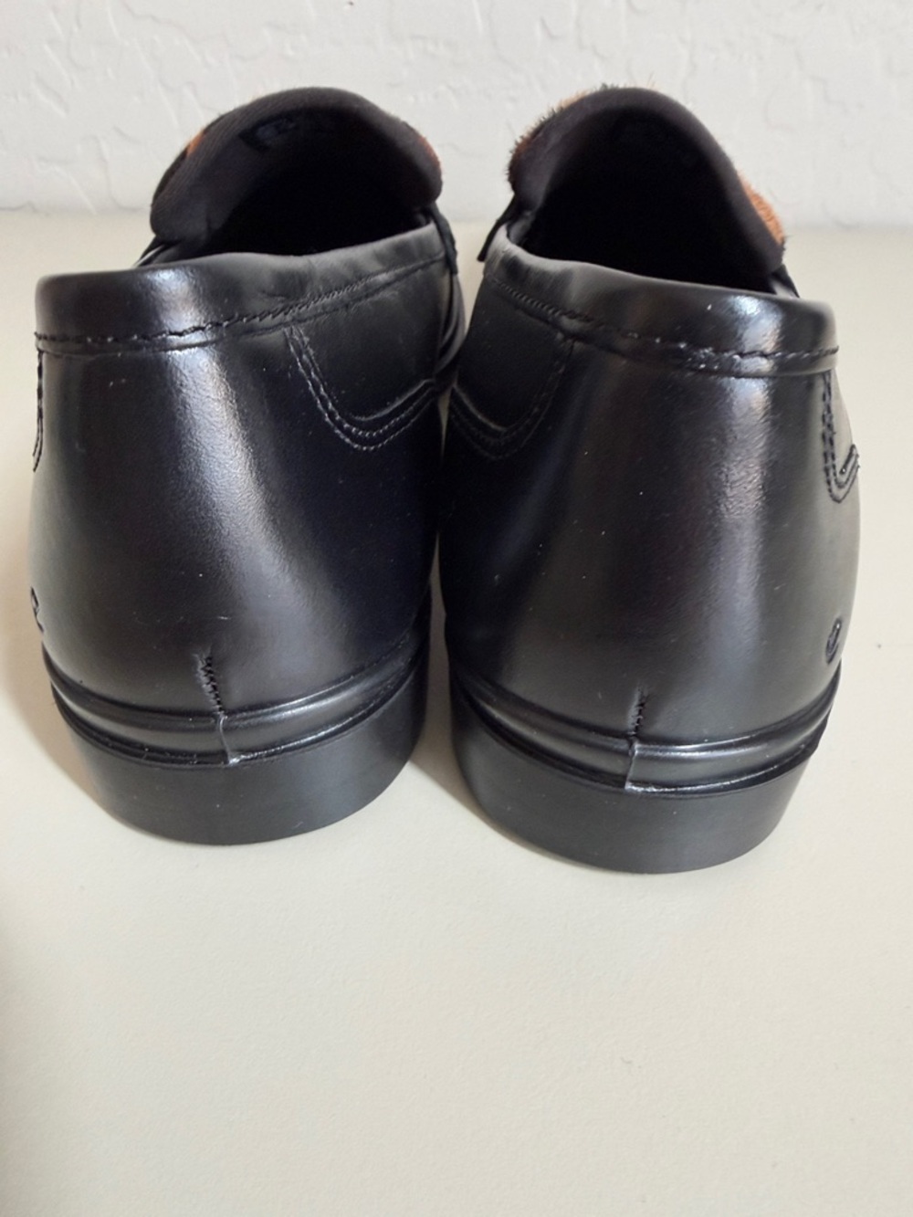 ECCO Women's Classic 15 Leopard Leather Penny Loafers new SZ 9 - Picture 4 of 7
